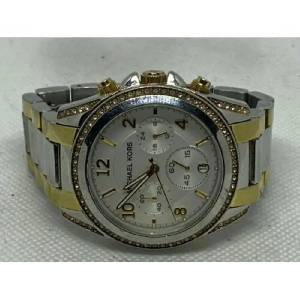 Michael Kors MK5685 Women's Watch Chronograph Stainless Steel 39mm Analog B835